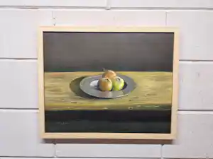 Henk Poeder - Stilleven met Appels op een Fruit Schaal verkocht voor € 125!