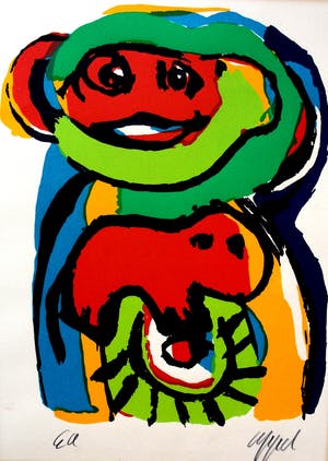 Karel Appel - Zeefdruk kopen? Bied vanaf 395!