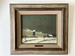 Jos Dufour - Winterlandschap verkocht voor € 100!