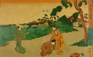 Kunisada Utagawa - Houtdruk, No. 8 (Daihachi) verkocht voor € 80!