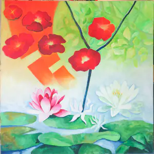 Jan van Delft - Acryl op doek, Bali I (zeer groot) kopen? Bied vanaf 200!