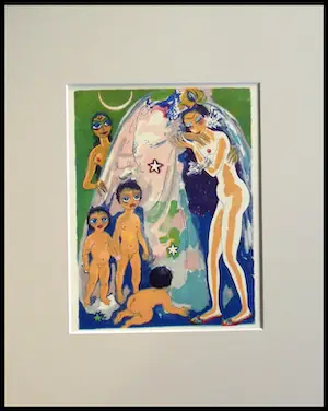 Kees van Dongen - Houtgravure 1955 - " Schahrazade pardonnèe " - uit 1001 nacht - ready to frame kopen? Bied vanaf 50!