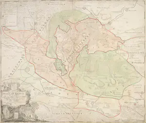 Niet of onleesbaar gesigneerd - Handgekleurde kopergravure, Comitatus Stolbergici kopen? Bied vanaf 1!