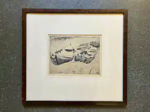 Pieter Dupont - ets: Booten in den winter verkocht voor € 50!