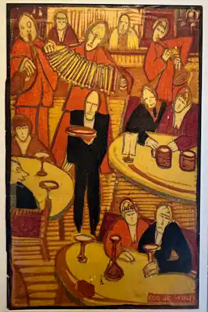 Cor de Wolff - (In het café) verkocht voor € 30!