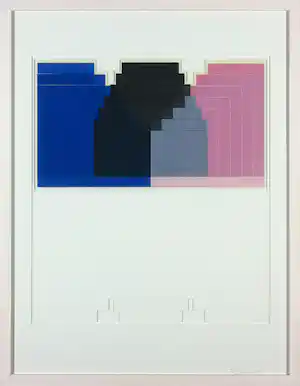 Rob Kooman - Monotype, Persepolis II - Ingelijst verkocht voor € 60!