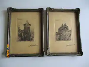 Jos Narinx - 2 Stadsgezichten Maastricht kopen? Bied vanaf 40!