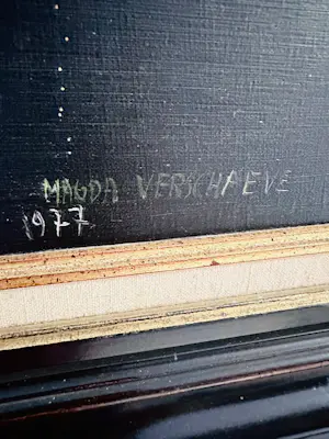 Magda Verschaeve - Bloemenstilleven olieverfschilderij kopen? Bied vanaf 40!