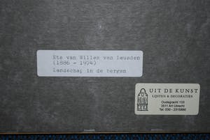 Willem van Leusden - Berglandschap - ets - unica kopen? Bied vanaf 75!
