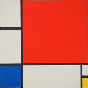 Piet Mondriaan - Composition II en rouge, bleu et jaune, lithographie kopen? Bied vanaf 125!