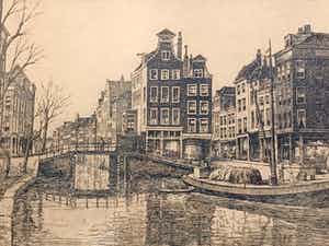 Marius Johannes Janssen - Rotterdam, Raambrug. verkocht voor € 60!