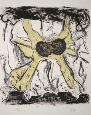 Frank van den Broeck - Litho, Zonder titel kopen? Bied vanaf 1!