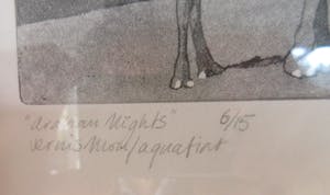 Niet of onleesbaar gesigneerd - Aquatint "Arabian Nights" kopen? Bied vanaf 10!
