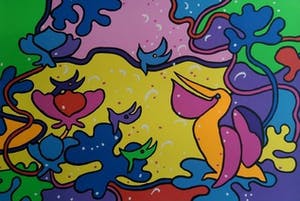 Shunyam - Kleurenzeefdruk ANIMAL PARTY Handgesigneerd--GROOT!!! kopen? Bied vanaf 45!