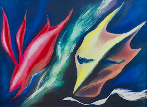 Taro Okamoto - Red rabbit, zeefdruk kopen? Bied vanaf 1000!