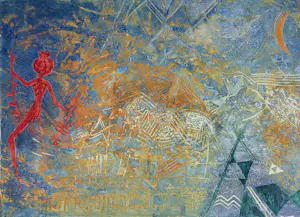 Chabab Tayefeh Mohajer - Gemengde druktechniek, Lot van 11 abstracte composities + boek kopen? Bied vanaf 300!