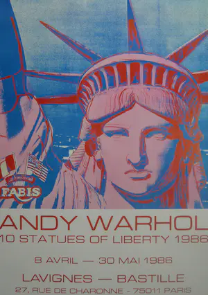 Andy Warhol - Poster - 10 Statues of Liberty - Parijs kopen? Bied vanaf 1!