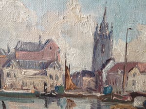 Willem Horselenberg - Havengezicht in Delft kopen? Bied vanaf 75!