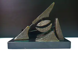 Brons (Onbekend) - Abstracte voorstelling in brons. kopen? Bied vanaf 75!