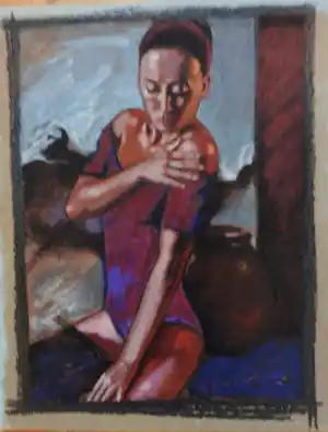 Nico Vrielink - Kleurenzeefdruk JEANNE II --- HANDGESIGNEERD verkocht voor € 59!