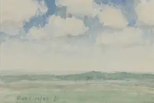 Olav Cleofas van Overbeek - Aquarel, Landschap kopen? Bied vanaf 1!