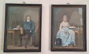 Rienk Jelgerhuis - Portret tweeluik verkocht voor € 1200!