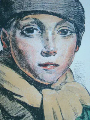 Jean Colin - L'Ecolier - 1931 - Originele lithografie - Gesigneerd kopen? Bied vanaf 50!