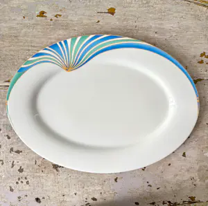 Villeroy en Boch - Villeroy & Boch Ovale serveerschaal uit de Lago-serie, Memphis Era, 1980 kopen? Bied vanaf 29!