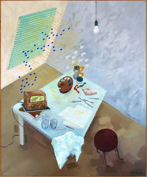 Mareike Geys - Olieverf op doek, Schilderij no. 1/403 - Ingelijst (Zeer groot) verkocht voor € 113!