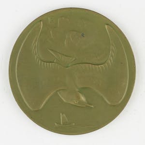 Leendert Bolle - Bronzen penning: Lucht en water, 1934 kopen? Bied vanaf 60!
