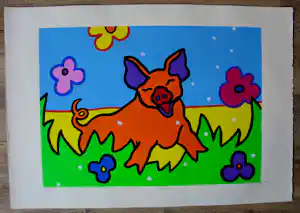 Shunyam - Kleurenzeefdruk: "Arthur" - 1993 verkocht voor € 60!