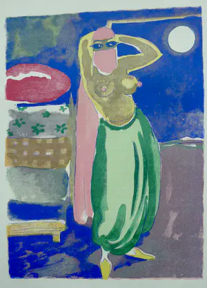 Kees van Dongen - Gravure 1001 nacht:'La culotte verte' kopen? Bied vanaf 15!