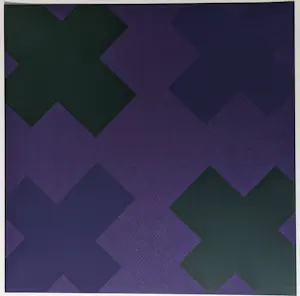 Peter Liebl - abstracte compositie met kruisjes kopen? Bied vanaf 60!