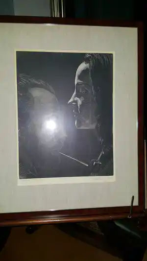 Victor Delhez - f & L - zelfportret met portret echtgenote beide in profiel verkocht voor € 225!