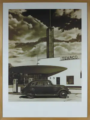 Araun Gordijn - Giclée, Texaco - Ingelijst kopen? Bied vanaf 50!