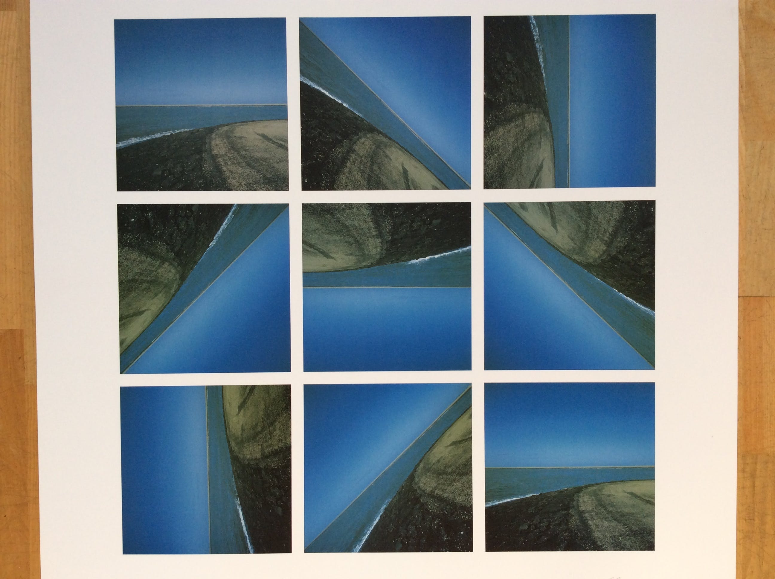 Ger Dekkers - 360 degrees turned dikes, neeltje Jans, Zeeland verkocht voor € 65!