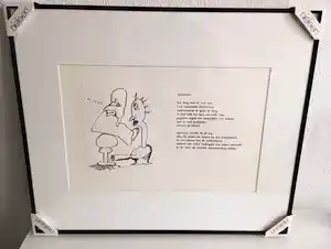 Lucebert - 'Meester' (Koppermaandagprent, ingelijst) kopen? Bied vanaf 75!