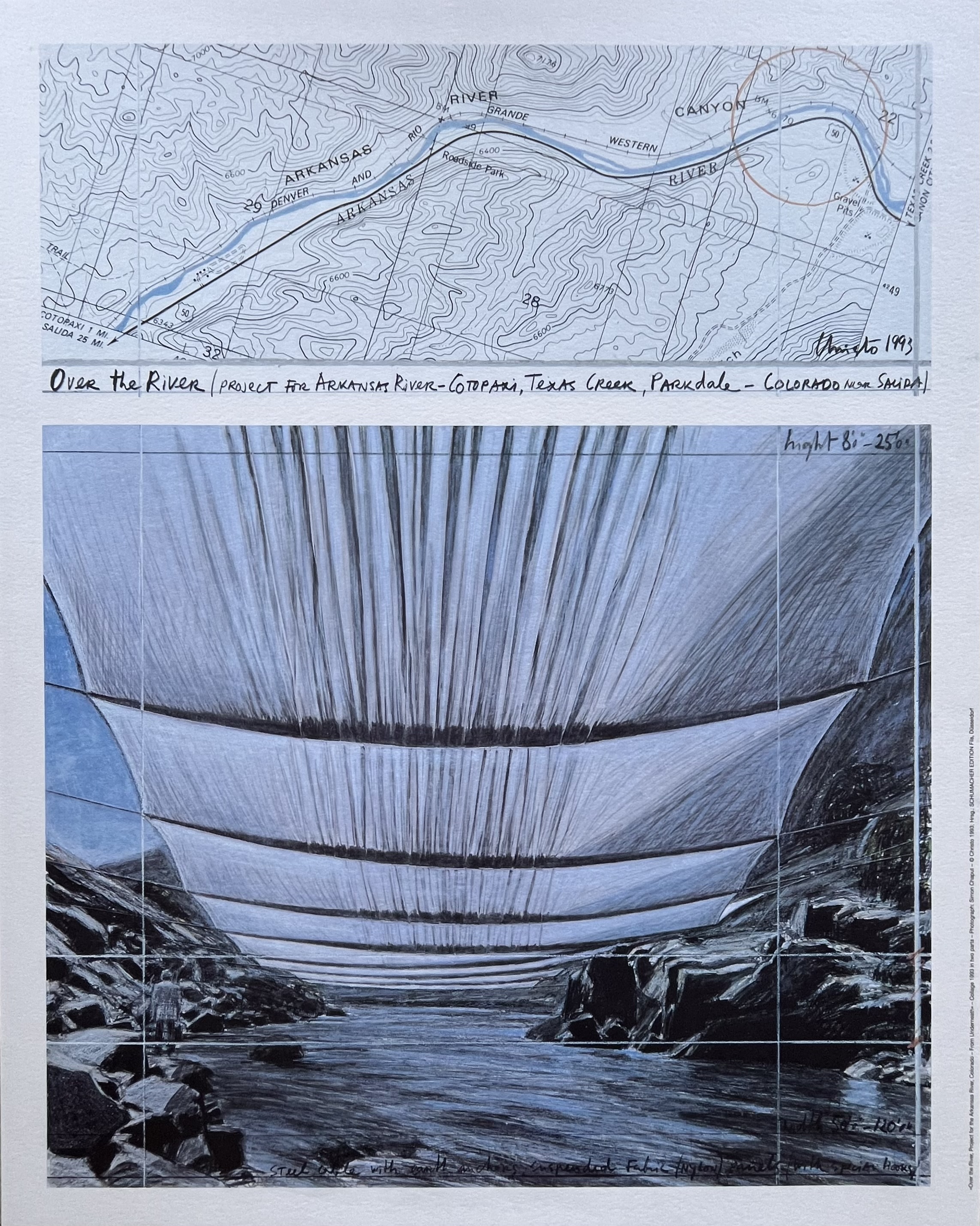 Christo - "Over The River" - Offsetlitho. - 1993 kopen? Bied vanaf 65!