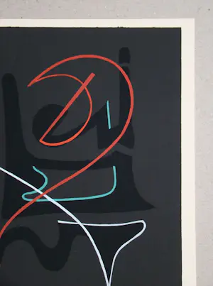 Cesar Domela - Abstracte compositie - 1952 - Sjabloon in gouachekleuren kopen? Bied vanaf 70!