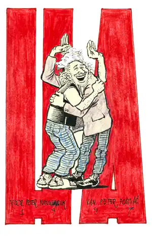 Peter Pontiac - HAHA, dat is de titel van deze originele tekening verkocht voor € 115!