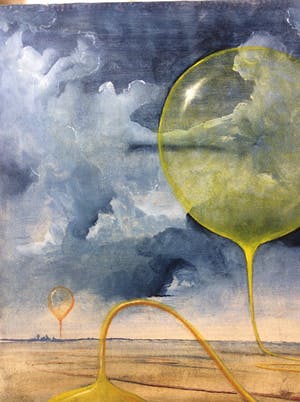 Hans Leyerzapf - Surrealistisch landschap kopen? Bied vanaf 85!