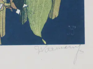 Jan Voerman (jr.) - Bloeiende plant - Kleurenlitho kopen? Bied vanaf 75!