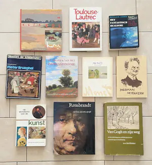 Diverse kunstenaars - collectie kunstboeken (over o.a. Rembrandt, Van Gogh, Monet, Toulouse Lautrec) kopen? Bied vanaf 20!