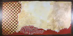 Carolina Paulussen - Acryl op doek, Zonder titel (Zeer groot) verkocht voor € 60!