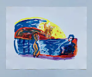 Pieter Defesche - Landschap met figuren kopen? Bied vanaf 65!