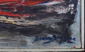 Berry Brugman - Olieverf op board, Molen - Ingelijst kopen? Bied vanaf 150!