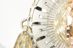 Markante 14Krt tri-color gouden Jezus met doornenkroon en Halo - hanger kopen? Bied vanaf 180!