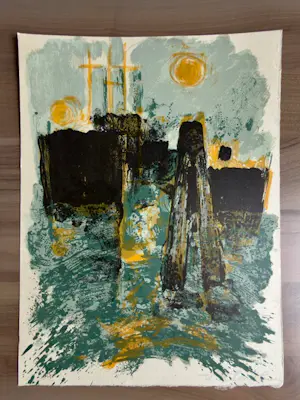 Maurice Elie Sarthou - Lithographie originale illustrant les écrits d'Arthur Rimbaud kopen? Bied vanaf 85!