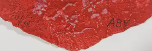 Alain Berck Vitz - Carborundum op geschept papier, Scarlet - Ingelijst kopen? Bied vanaf 50!
