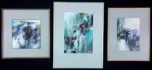 Albert Klijn - Gouache, Lot van drie werken - Ingelijst verkocht voor € 50!